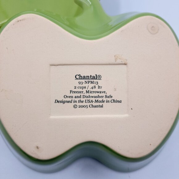 Pair of 2 Chantal Green Pumpkin 2 Cup Ramekin 93-NPM13 Bakeware Baking Dish - Picture 4 of 8